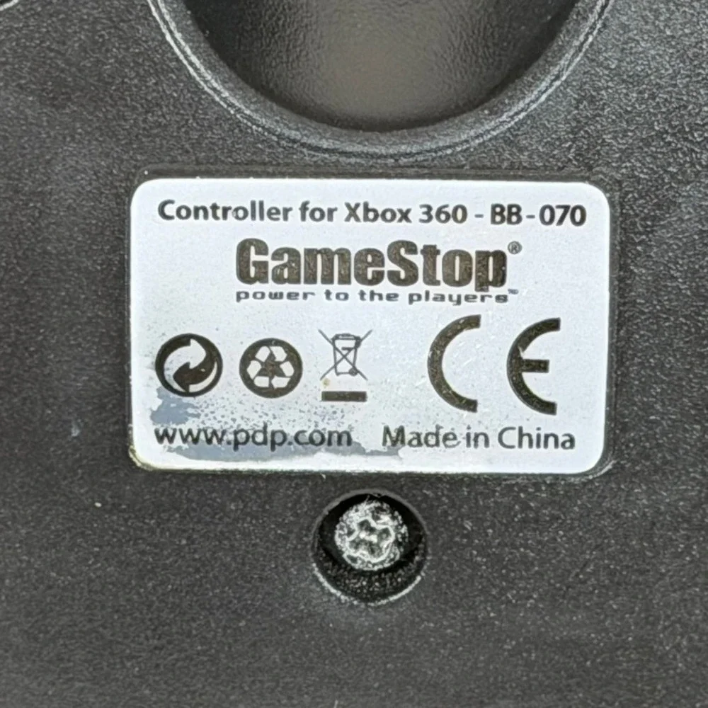 GameStop Xbox 360‎ Wired Controller Black Model BB-070 USB Gamepad